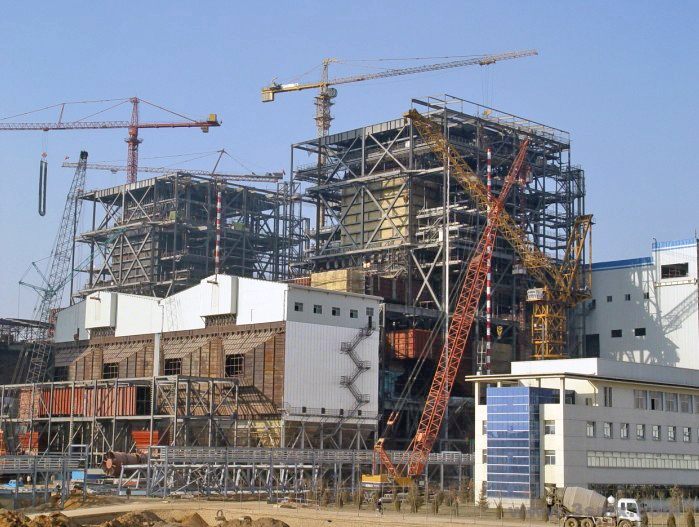 山西王曲电厂主厂房钢结构